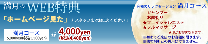 満月のWEB特典